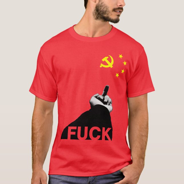 F*ck Communist Party China!!! T-Shirt (Vorderseite)