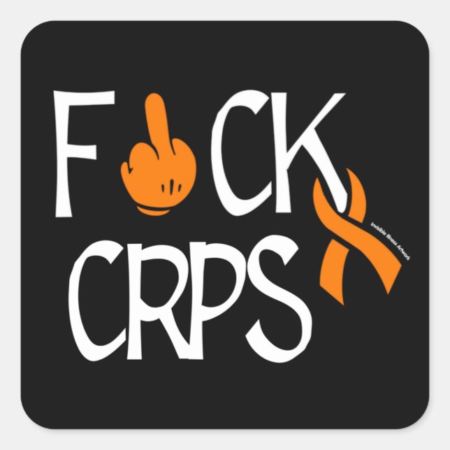 F#CK CRPS QUADRATISCHER AUFKLEBER (Vorderseite)
