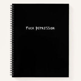 "F*ck Depression." Spiral Journal - Graffiti Notizbuch