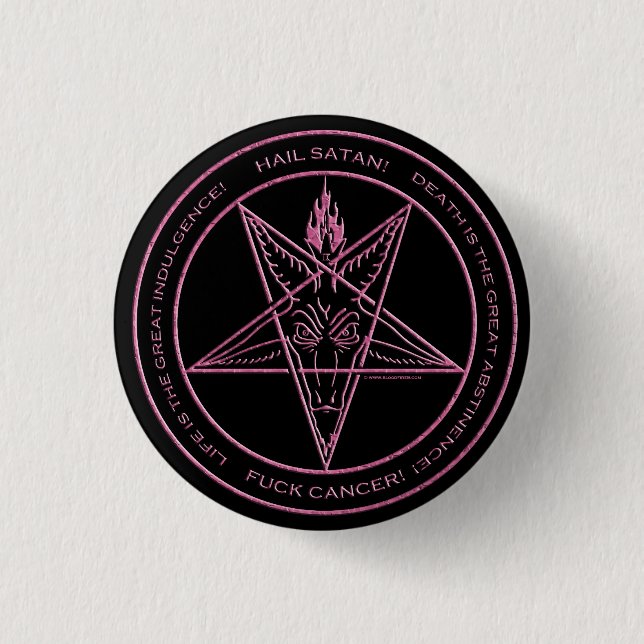 F*CK KREBS! Baphomet Button (Vorderseite)