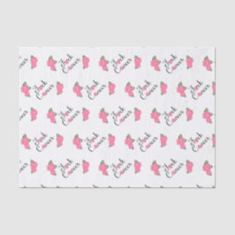 F*ck Krebs-Skript mit rosa Rosen-Seidenpapier Seidenpapier