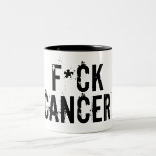 F*ck-Krebs-Tasse Zweifarbige Tasse