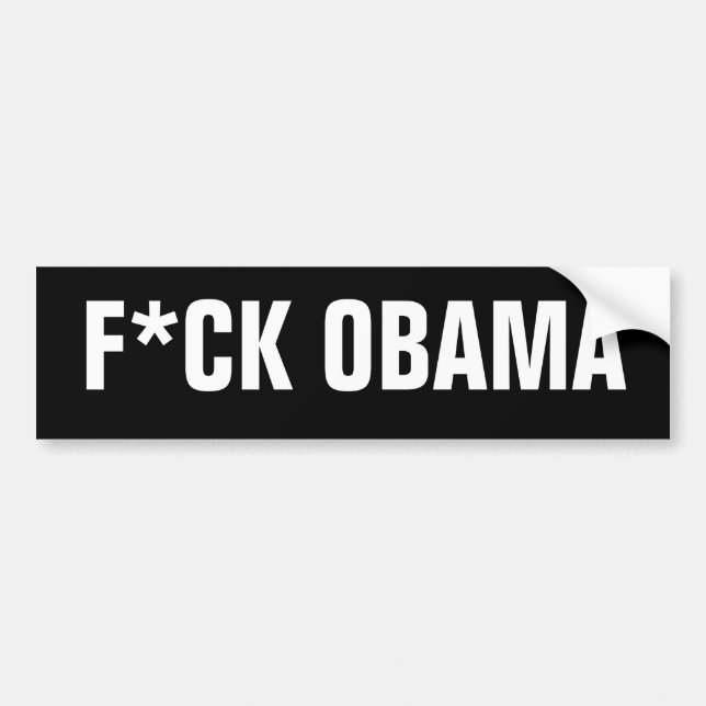 F*CK OBAMA AUTOAUFKLEBER (Vorne)