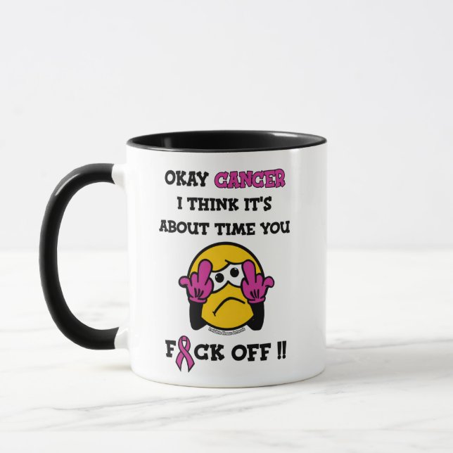 F#CK OFF.. Brustkrebs Tasse (Links)