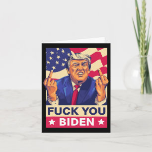 F%ck You Biden Funny Trump Karte