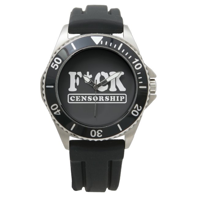 F*CK-ZENSORING ARMBANDUHR (Vorderseite)