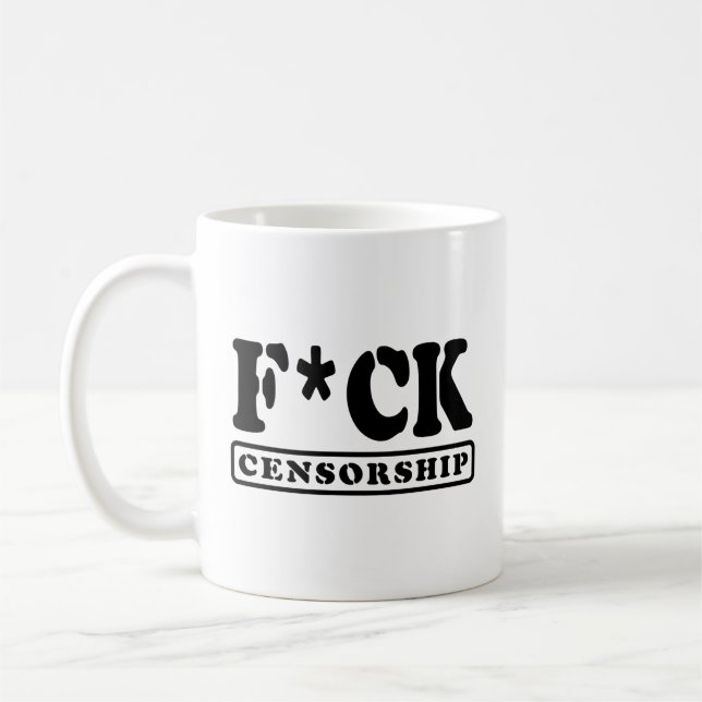F*CK-ZENSORING KAFFEETASSE (Links)