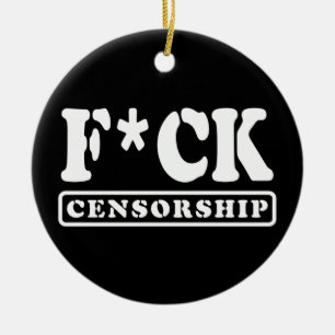 F*CK-ZENSORING KERAMIK ORNAMENT