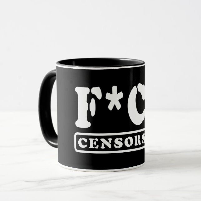 F*CK-ZENSORING TASSE (Vorderseite Links)