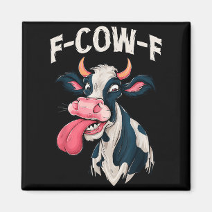 F-cow-f Lustiges Meme Fcowf Kuh Männer Frauen Magnet