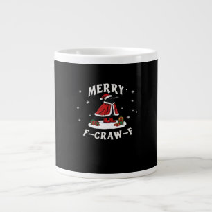 F-Craw-F Krähe Weihnachten F-Caw-F Rabe Weihnachte Jumbo-Tasse