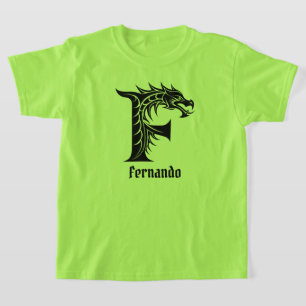 F Drache Personalisieren T-Shirt