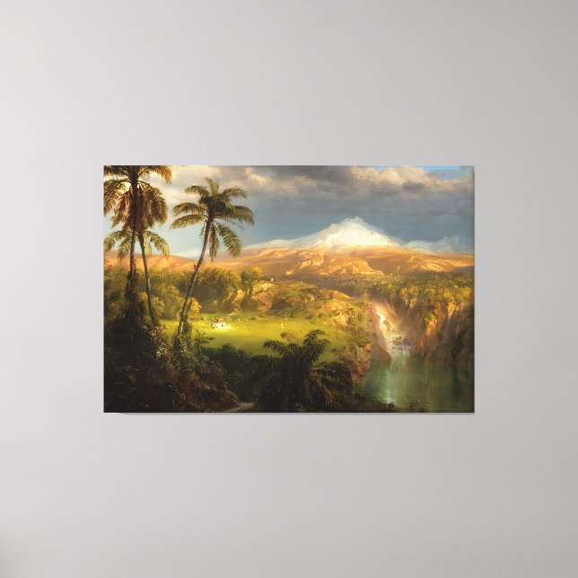 F. E. CHURCH - Passing Shower in the Tropics 1872 Leinwanddruck (Vorderseite)