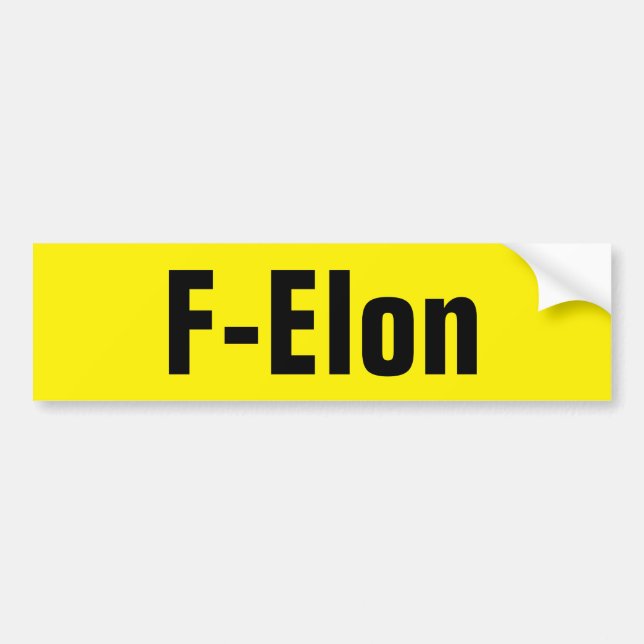 F-Elon Autoaufkleber (Vorne)