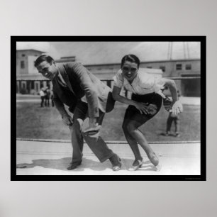 F. Farnum unterrichtet eine Schauspielerin 1925 in Poster