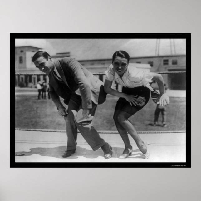 F. Farnum unterrichtet eine Schauspielerin 1925 in Poster (Vorne)