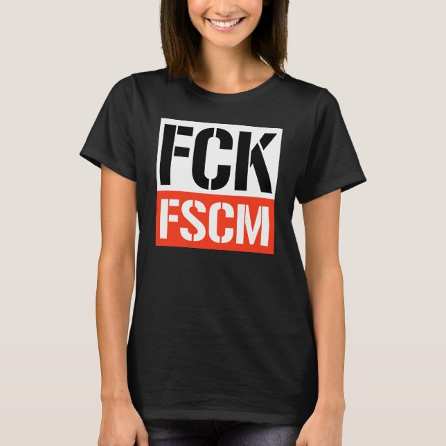 F FASKISCH T-Shirt (Vorderseite)