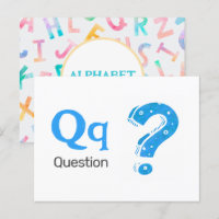 F: Frage - Alphabet Flash Card