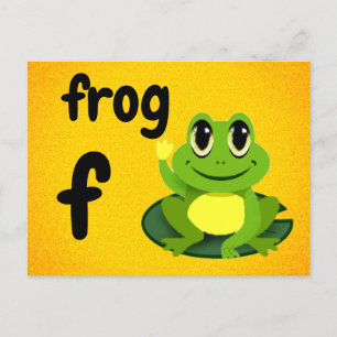 f - Frosch-Flash-Karte Postkarte