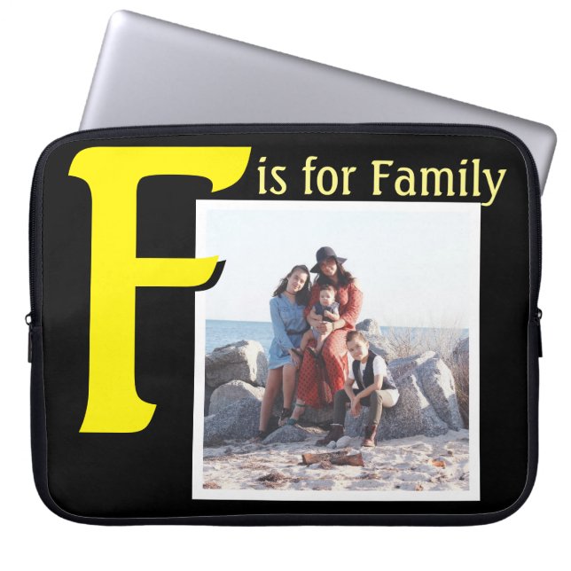 F für Familie Laptopschutzhülle (Vorderseite)