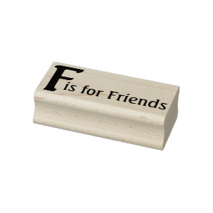 F für Freunde Gummistempel
