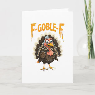 F-gobble-f Lustiger Thanksgiving Truthahn Humor Mä Karte