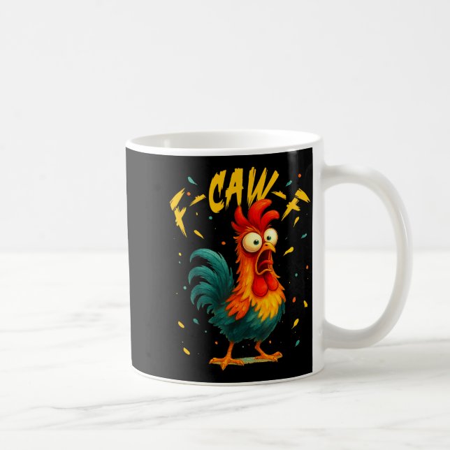 F Hahn F Hahn Lustiger Vogel Hühnerflüsterer Fawk  Kaffeetasse (Rechts)