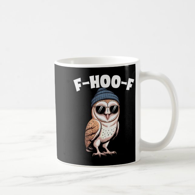 F-hoo-f Funny Bird Meme Graphic  Kaffeetasse (Rechts)