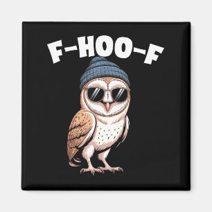 F-hoo-f Lustiger Vogel Meme Grafik  Magnet