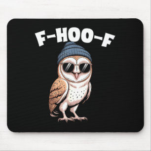 F-hoo-f Lustiger Vogel Meme Grafik Mousepad