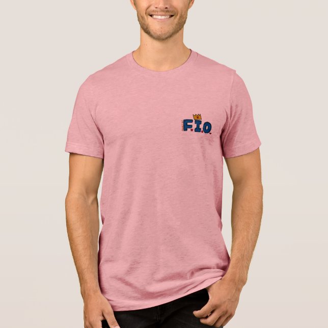 F.I.O. “Figure It Out” – Minimalist Blend III  Tri-Blend Shirt (Vorderseite)