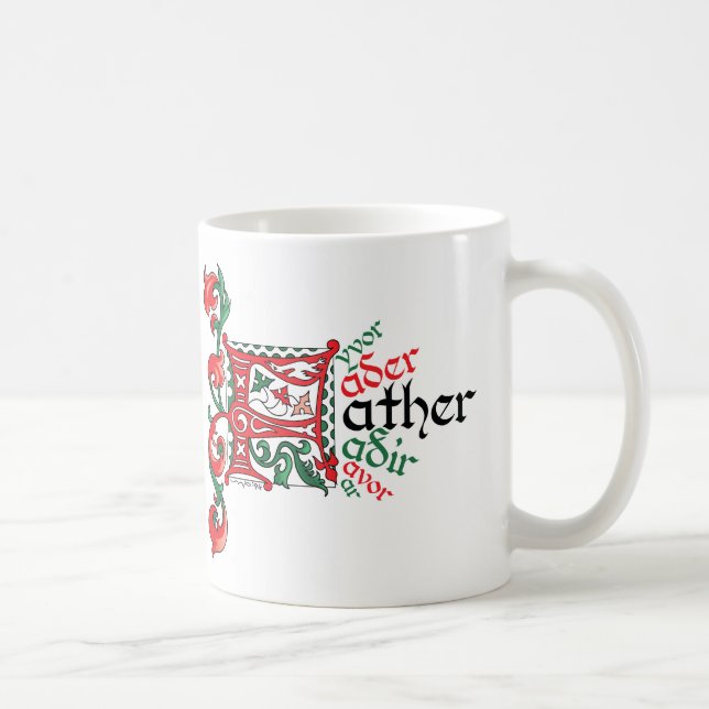 F ist für die Tasse des Vaters (Rechts)