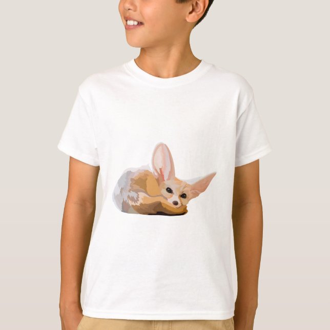 F ist für Fennec Fox T-Shirt (Vorderseite)