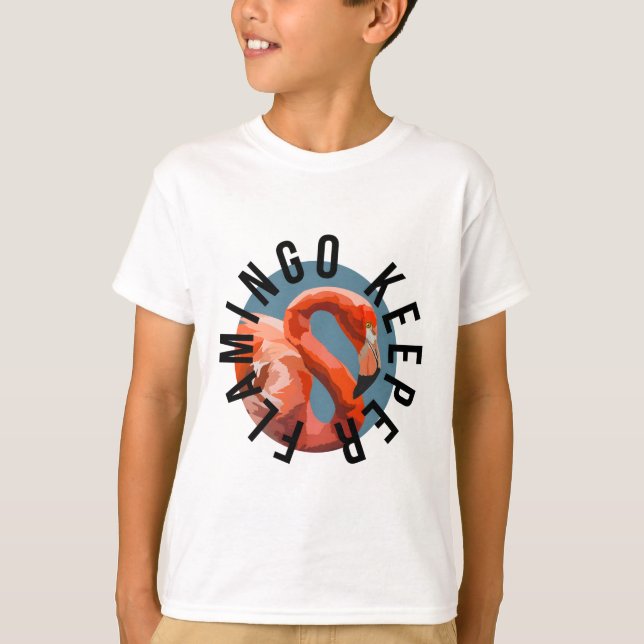 F ist für Flamingo Keeper T-Shirt (Vorderseite)