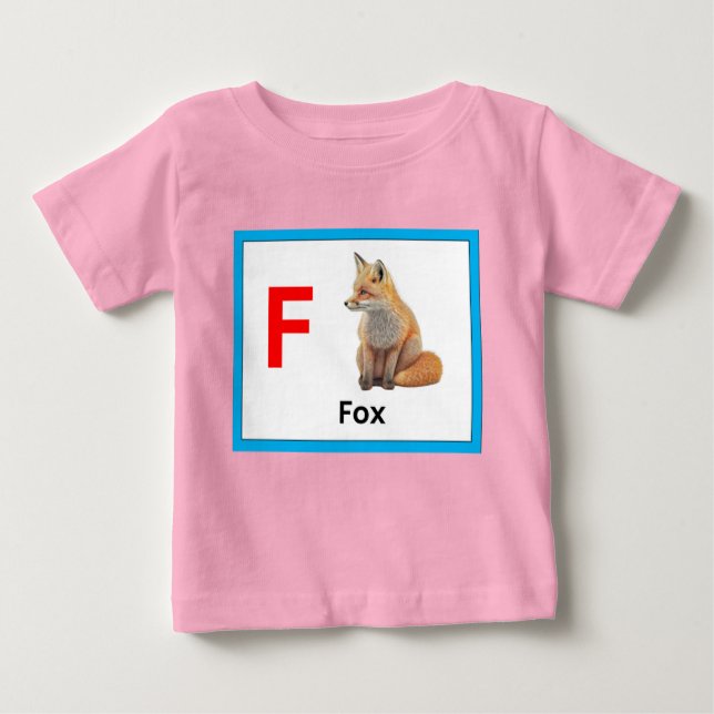 F ist für Fox Baby T-shirt (Vorderseite)