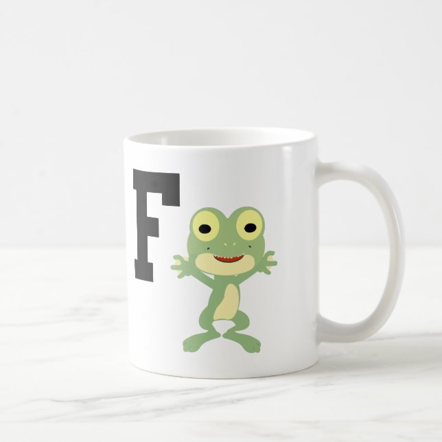 F ist für Frogman Kaffeetasse (Rechts)