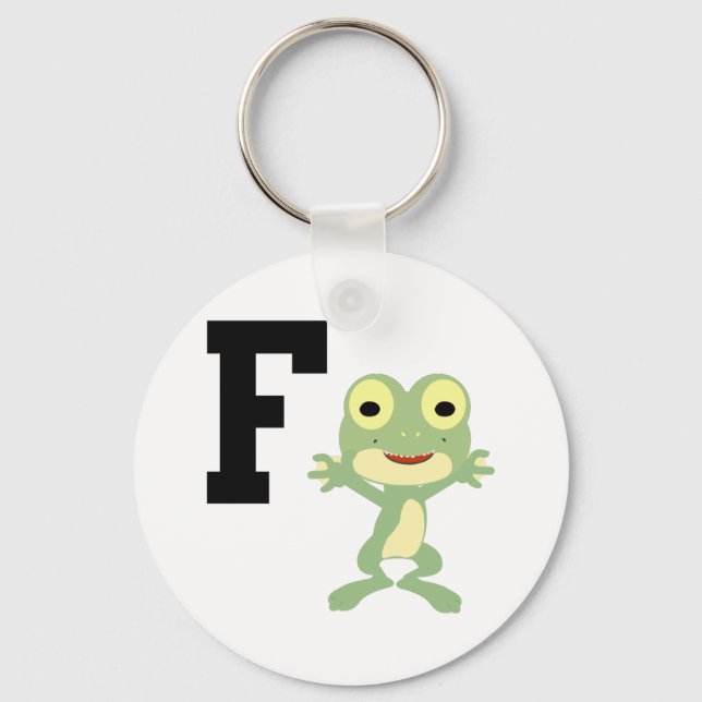 F ist für Frogman Schlüsselanhänger (Vorderseite)