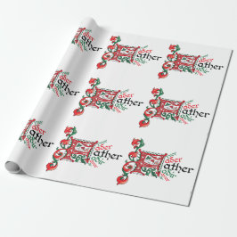 F ist für Pater Wrapping Paper Geschenkpapier