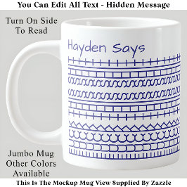 F**k Diese versteckte Meldung 144BuW Funny Office Jumbo-Tasse