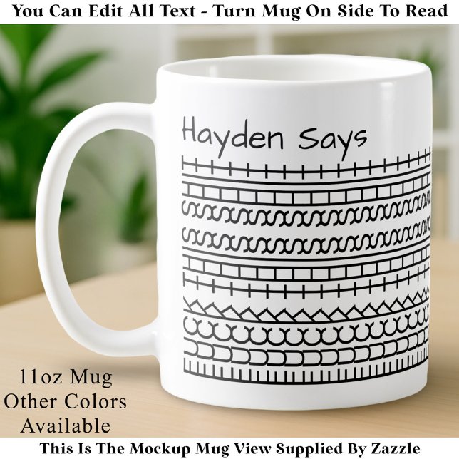 F**k Diese versteckte Meldung 144BW Funny Office Kaffeetasse (Von Creator hochgeladen)