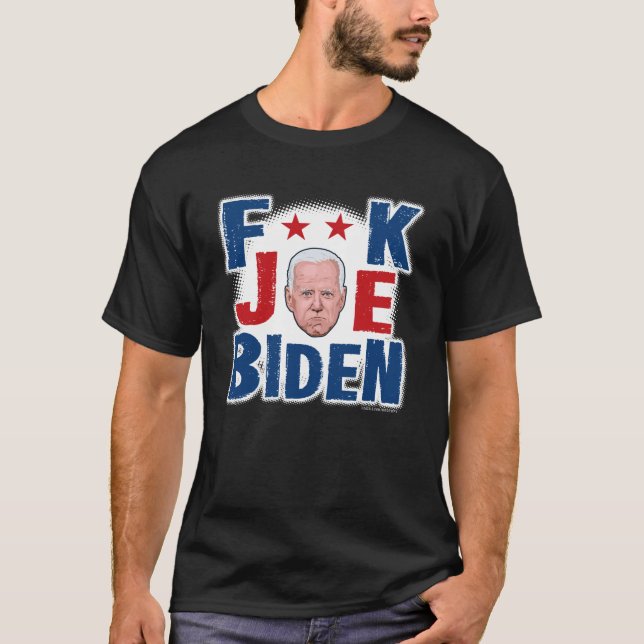 F**K JOE BIDEN Black T - Shirt (Vorderseite)