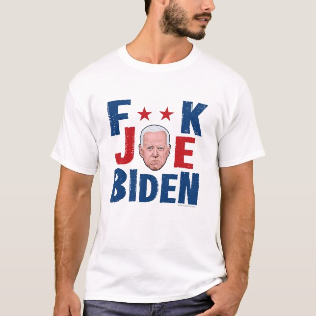 F**K JOE BIDEN White T - Shirt (Vorderseite)