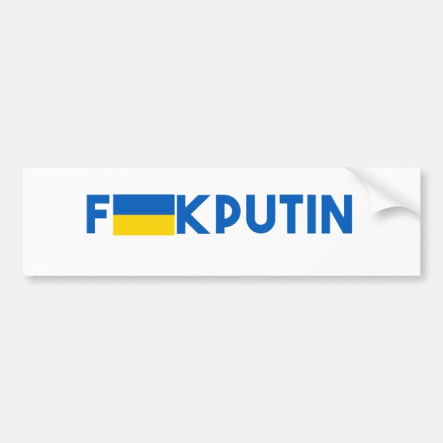 F**k Putin Autoaufkleber (Vorne)