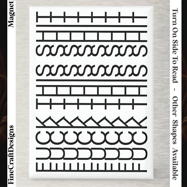 F**k This Shit-Hidden Message 144BW Modern Unusual Magnet (Von Creator hochgeladen)