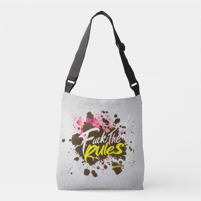 F*Klicken Sie auf die Schaltfläche Regeln - Unterg Tragetaschen Mit Langen Trägern (Vorderseite)