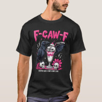 F Krächz F Schwarze Krähe Wortspiel Lustiger Vogel