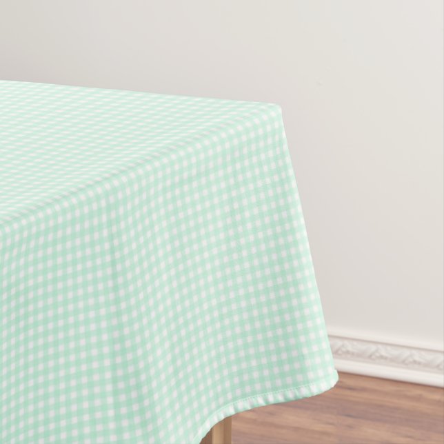 F & L Bright Green Gingham Tischdecke (Beispiel)