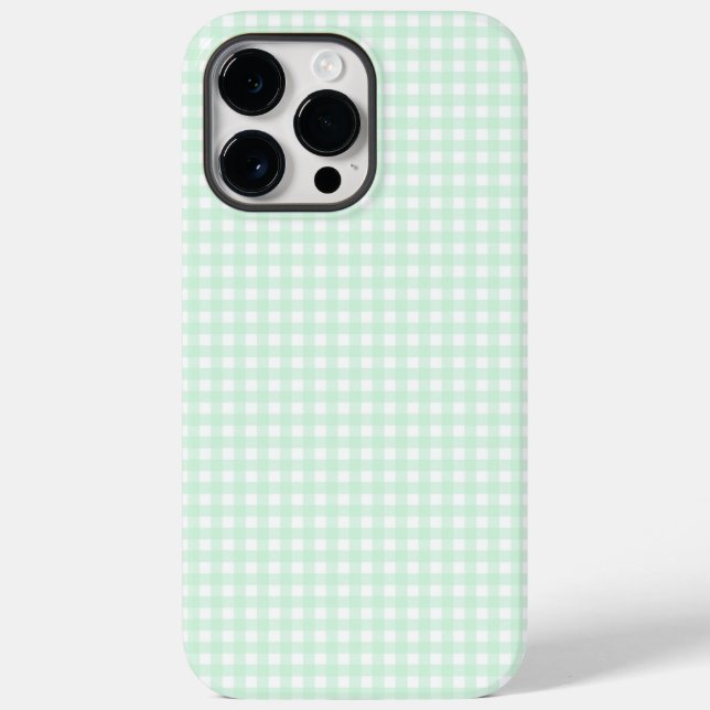 F & L Green Gingham Case-Mate iPhone Hülle (Rückseite)