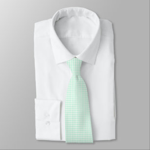 F & L Green Gingham Krawatte
