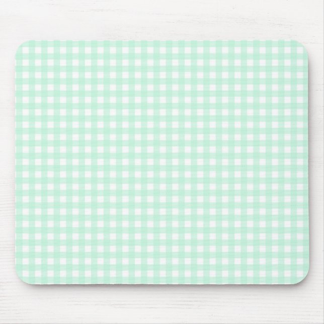 F & L Green Gingham Mousepad (Vorne)